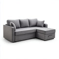 Sofa narożna z funkcją spania z tkaniny - 200 x 80 x 90