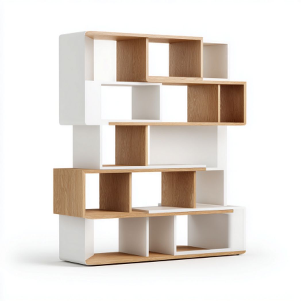 Regał do przechowywania w biurze z płyty laminowanej - 120 x 30 x 180